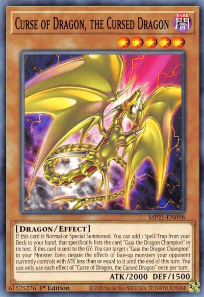 Curse of Dragon, the Cursed Dragon (Common) [MP21-EN098-C]