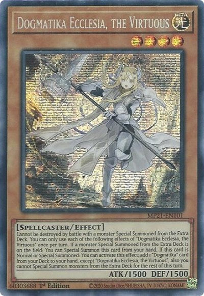 Dogmatika Ecclesia, the Virtuous (Prismatic Secret Rare) [MP21-EN101-PrSR]