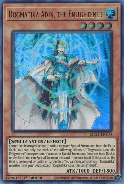 Dogmatika Adin, the Enlightened (Ultra Rare) [MP21-EN103-UR]