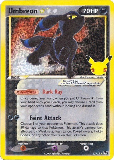 Umbreon Star - 17/17 (Classic Collection) [CEL-17-CC]