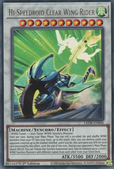 Hi-Speedroid Clear Wing Rider (Ultra Rare) [LED8-EN006-UR]