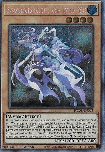 Swordsoul of Mo Ye (Secret Rare) [BODE-EN003-SeR]