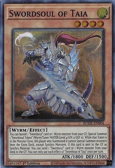 Swordsoul of Taia (Super Rare) [BODE-EN004-SuR]