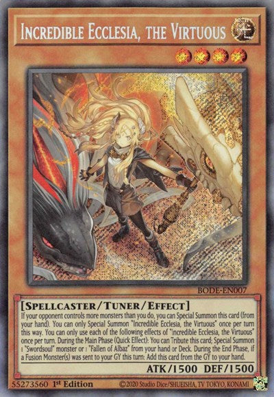 Incredible Ecclesia, the Virtuous (Secret Rare) [BODE-EN007-SeR]