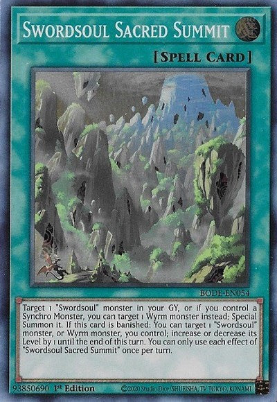 Swordsoul Sacred Summit (Super Rare) [BODE-EN054-SuR]
