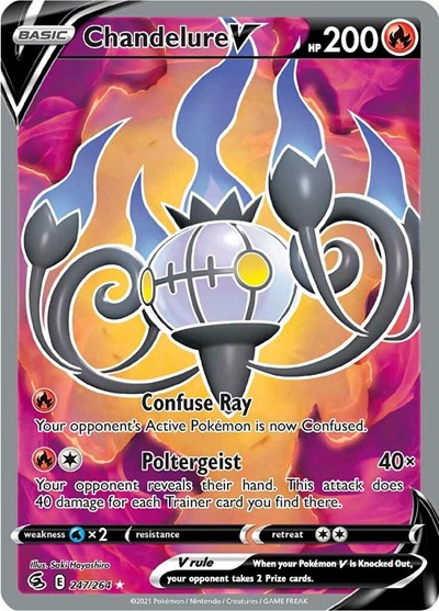 Chandelure V - 247/264 (Ultra Rare) [FST-247-UR]