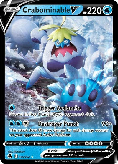 Crabominable V - 076/264 (Ultra Rare) [FST-076-UR]