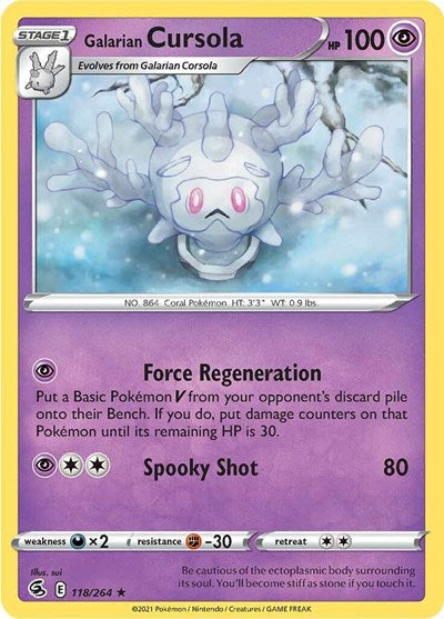 Galarian Cursola - 118/264 (Rare) [FST-118-R]