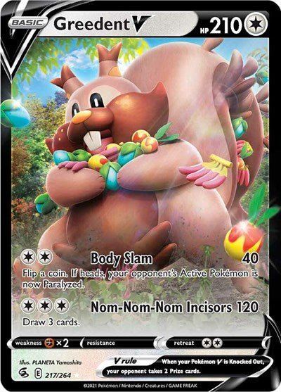Greedent V - 217/264 (Ultra Rare) [FST-217-UR]