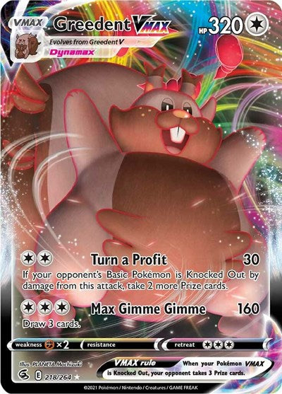 Greedent VMAX - 218/264 (Ultra Rare) [FST-218-UR]