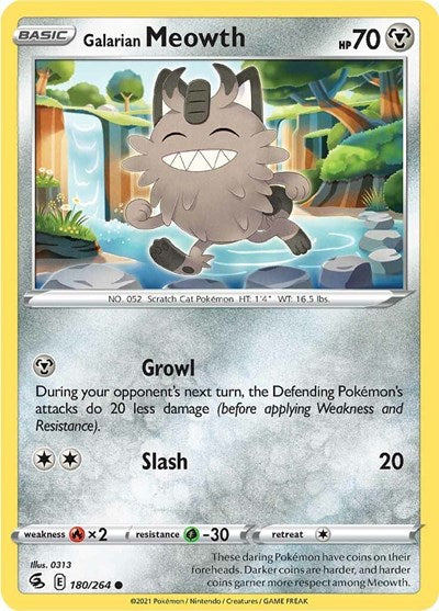Galarian Meowth - 180/264 (Common) [FST-180-C]