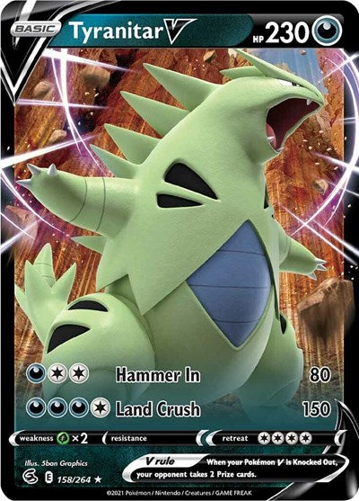 Tyranitar V - 158/264 (Ultra Rare) [FST-158-UR]