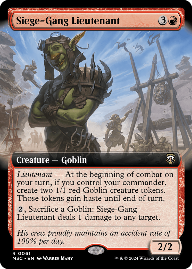 Siege-Gang Lieutenant - Extended Art [M3C-61]