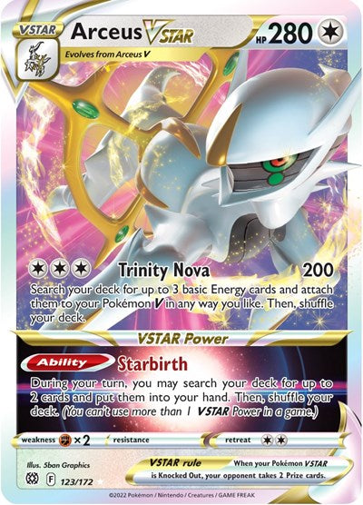 Arceus VSTAR - 123/172 (Ultra Rare) [BRS-123-UR]