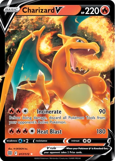 Charizard V - 017/172 (Ultra Rare) [BRS-017-UR]