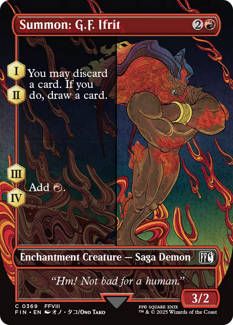 Summon: G.F. Ifrit - Borderless - Full Art [FIN-369]