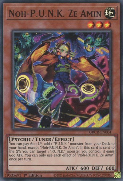 Noh-P.U.N.K. Ze Amin (Super Rare) [GRCR-EN004-SuR]