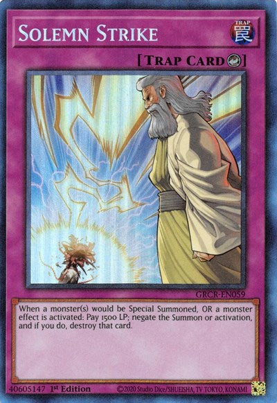 Solemn Strike (Collector's Rare) [GRCR-EN059-CR]