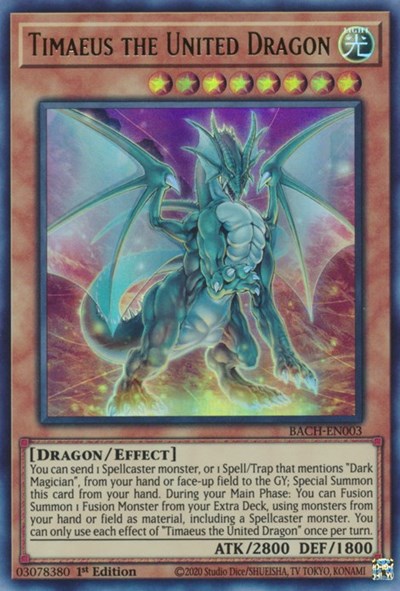 Timaeus the United Dragon (Ultra Rare) [BACH-EN003-UR]