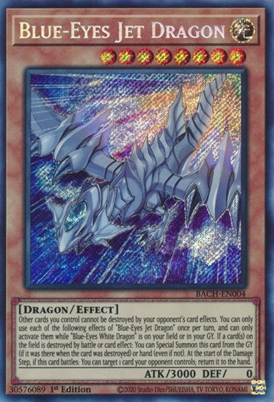 Blue-Eyes Jet Dragon (Secret Rare) [BACH-EN004-SeR]