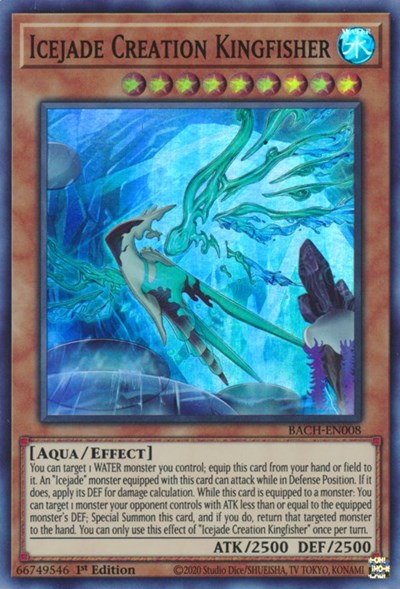 Icejade Creation Kingfisher (Super Rare) [BACH-EN008-SuR]