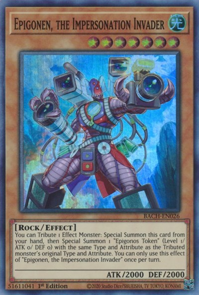Epigonen, the Impersonation Invader (Super Rare) [BACH-EN026-SuR]