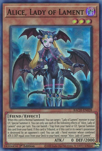Alice, Lady of Lament (Super Rare) [BACH-EN028-SuR]