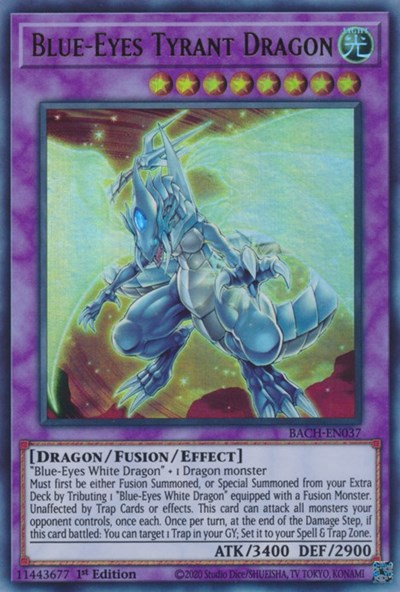 Blue-Eyes Tyrant Dragon (Ultra Rare) [BACH-EN037-UR]