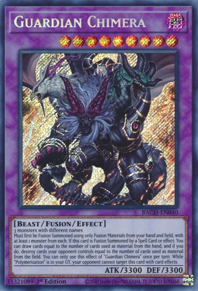 Guardian Chimera (Secret Rare) [BACH-EN040-SeR]
