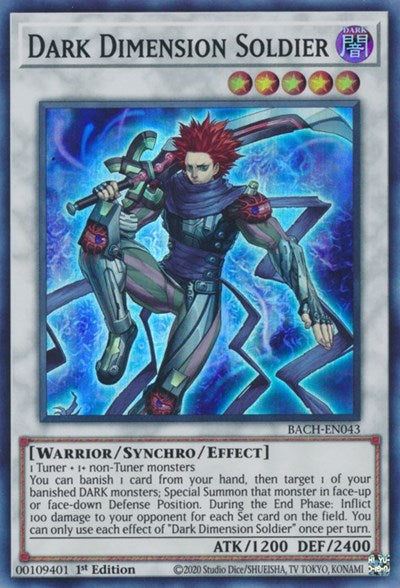 Dark Dimension Soldier (Super Rare) [BACH-EN043-SuR]