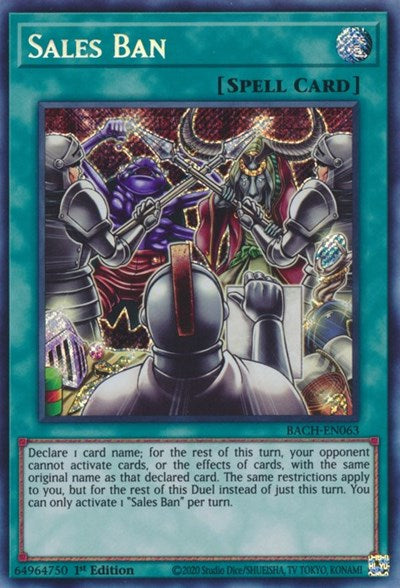Sales Ban (Secret Rare) [BACH-EN063-SeR]
