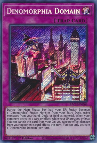 Dinomorphia Domain (Secret Rare) [BACH-EN068-SeR]