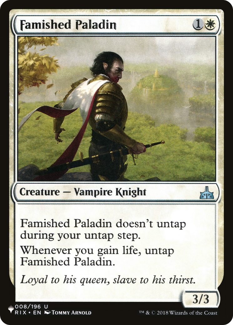 Famished Paladin [PLST-RIX-8]