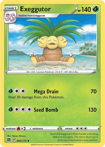 Exeggutor - 002/172 (Uncommon) [BRS-002-U]