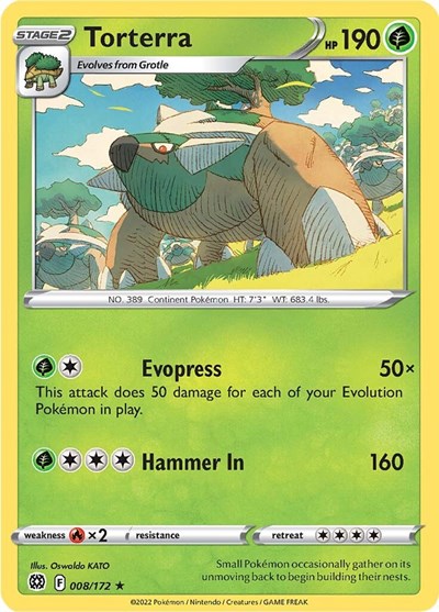 Torterra - 008/172 (Holo Rare) [BRS-008-HR]