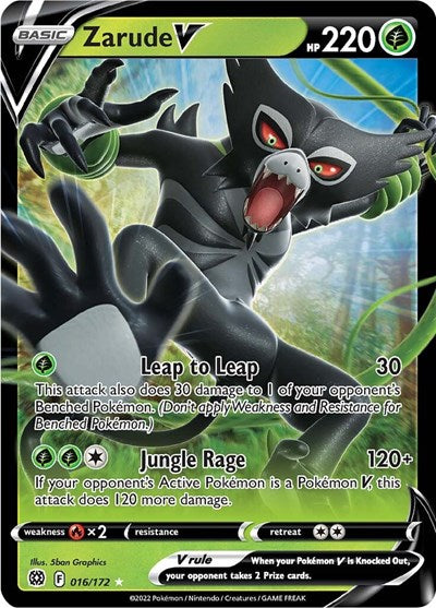 Zarude V - 016/172 (Ultra Rare) [BRS-016-UR]