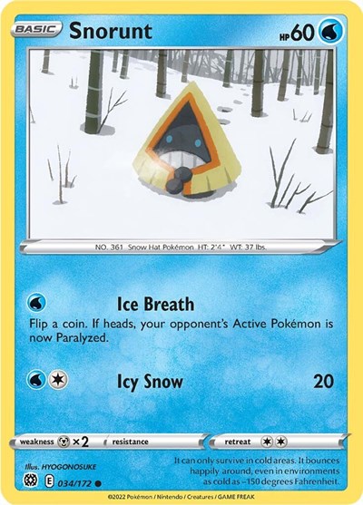 Snorunt - 034/172 (Common) [BRS-034-C]