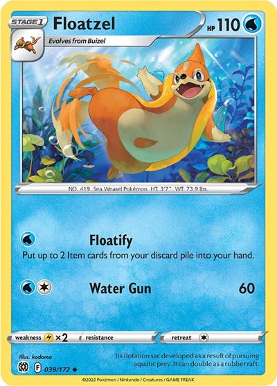 Floatzel - 039/172 (Uncommon) [BRS-039-U]