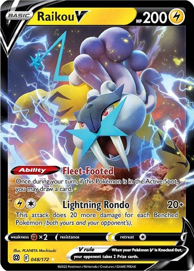 Raikou V - 048/172 (Ultra Rare) [BRS-048-UR]