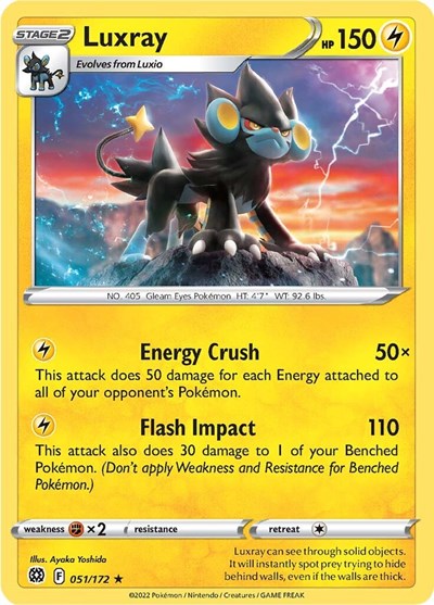 Luxray - 051/172 (Rare) [BRS-051-R]
