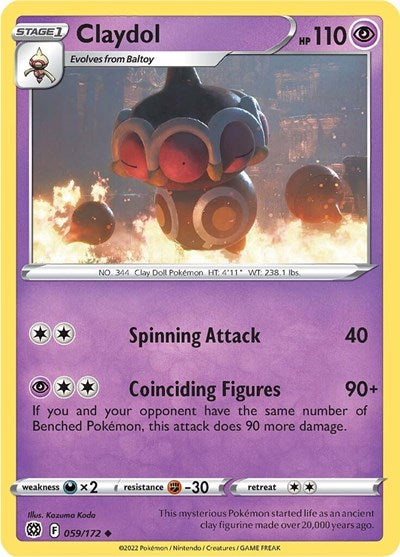 Claydol - 059/172 (Uncommon) [BRS-059-U]
