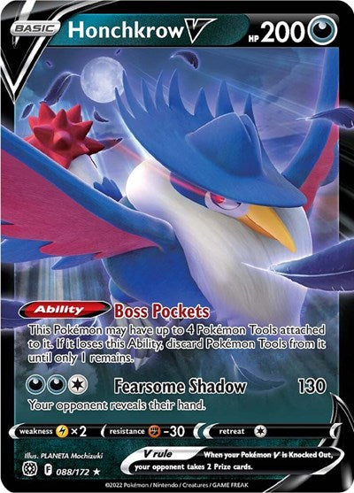 Honchkrow V - 088/172 (Ultra Rare) [BRS-088-UR]