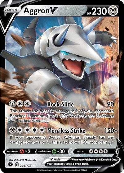 Aggron V - 096/172 (Ultra Rare) [BRS-096-UR]