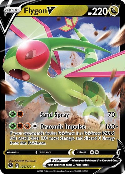Flygon V - 106/172 (Ultra Rare) [BRS-106-UR]