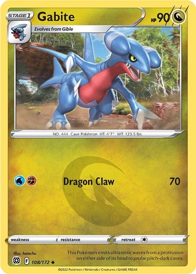 Gabite - 108/172 (Uncommon) [BRS-108-U]