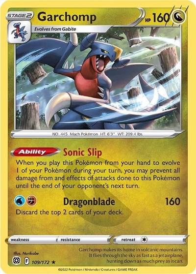 Garchomp - 109/172 (Holo Rare) [BRS-109-HR]