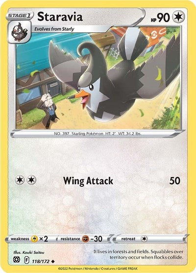 Staravia - 118/172 (Uncommon) [BRS-118-U]