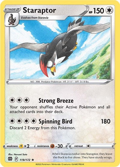 Staraptor - 119/172 (Rare) [BRS-119-R]