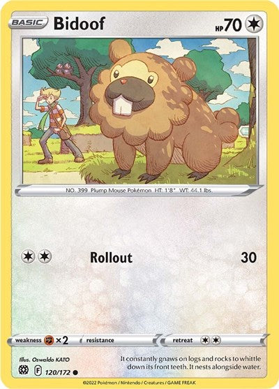 Bidoof - 120/172 (Common) [BRS-120-C]