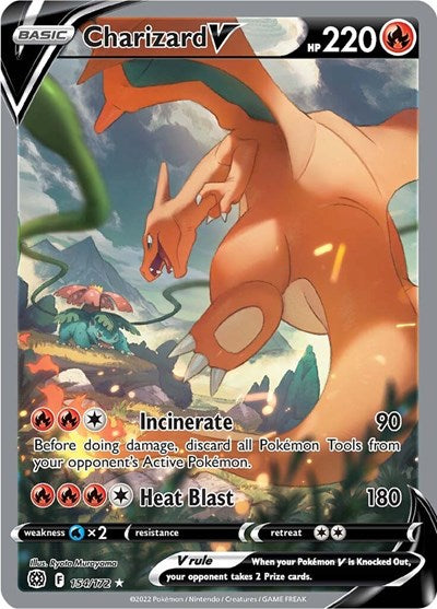 Charizard V - 154/172 (Ultra Rare) [BRS-154-UR]